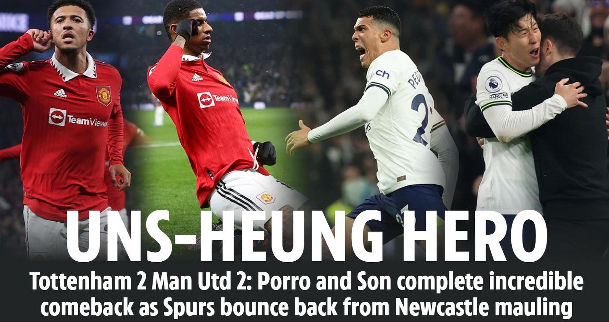 关于曼联告别主场胜利,热刺逆风获胜的信息 关于曼联告别主场胜利,热刺逆风获胜的信息