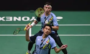 丹麦羽毛球队鏖战马来西亚羽毛球队，斯里坎特统治全场