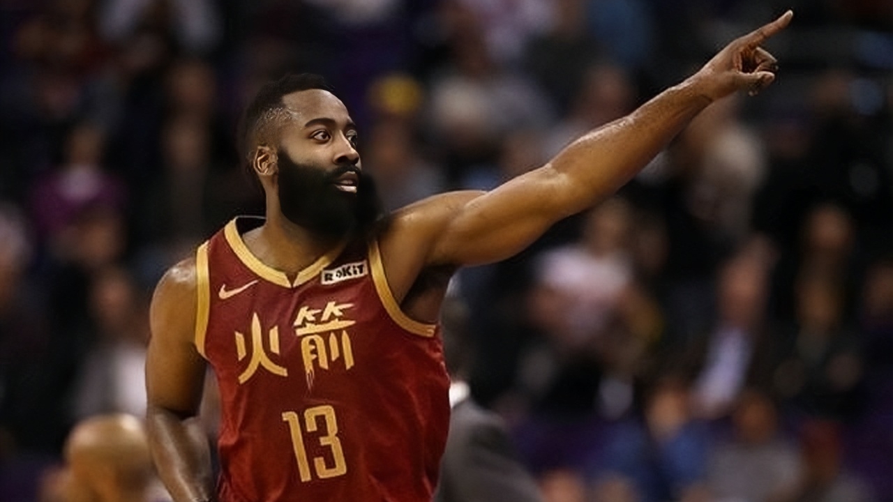 包含火箭完胜活塞，哈登再度砍下40+分的词条